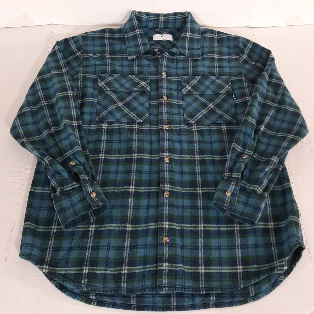 Aritzia TNA Plaid Oversized Flannel Shirt